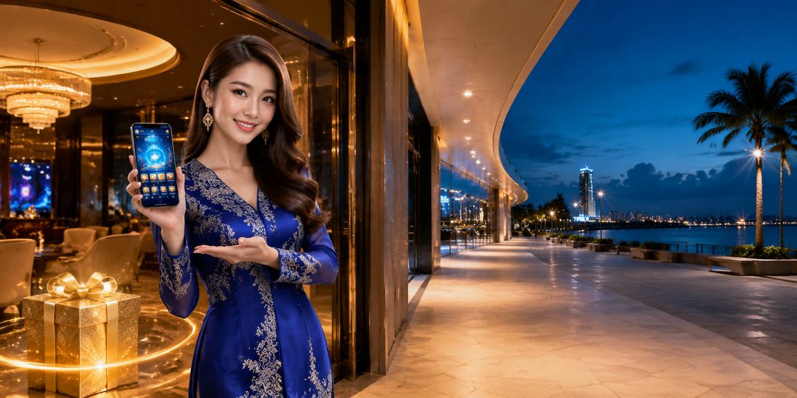 Pemain wanita berbaju kurung membuat deposit MYR untuk Blackjack di Kuantan